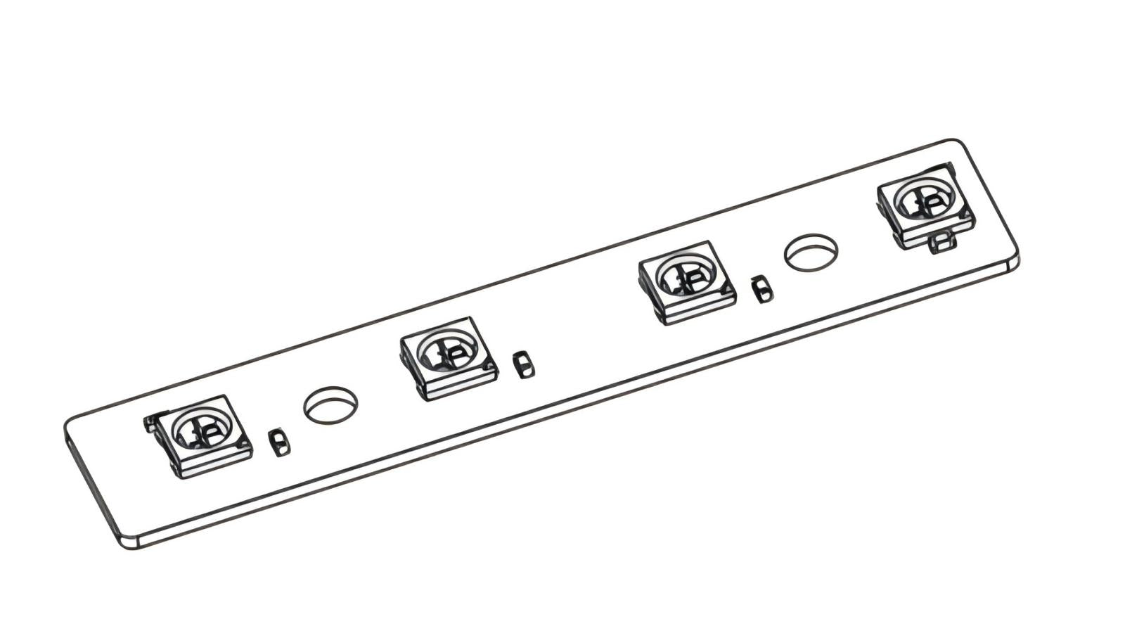 Dualtron Thunder3 rear LED for arm component diagram.