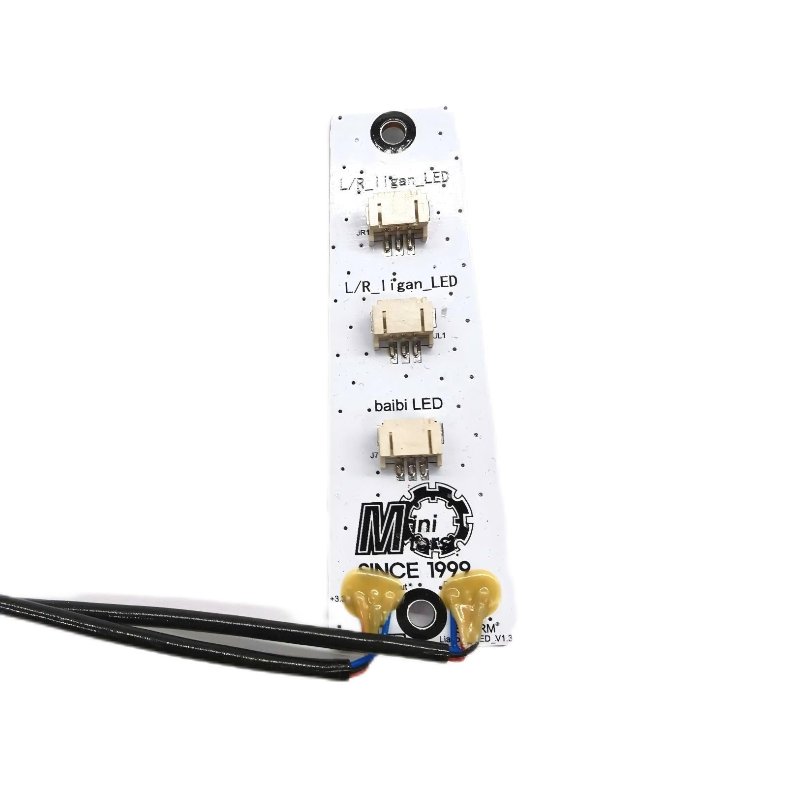 Dualtron Victor Stem Light component with LED connectors and wiring.