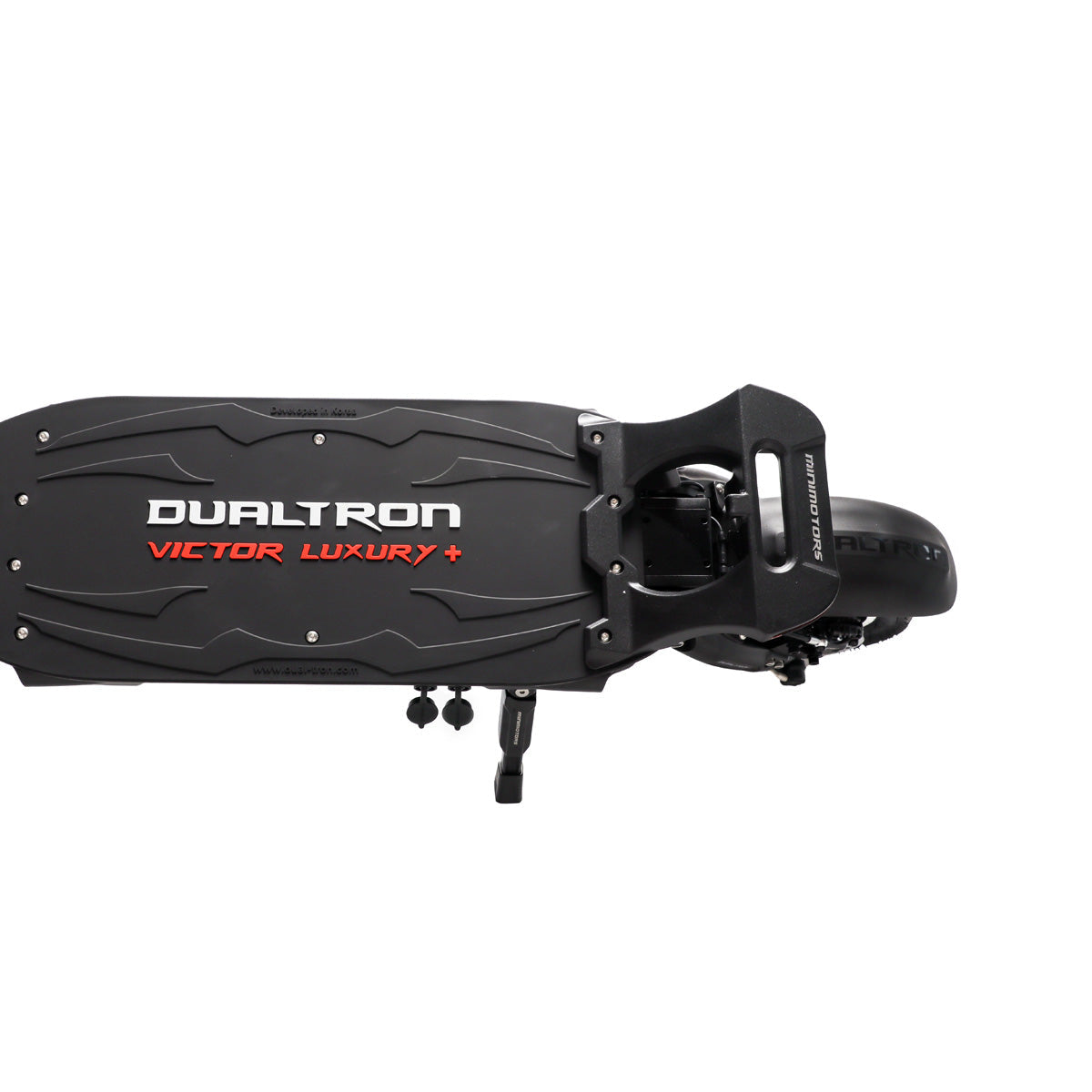 Dualtron Victor Luxury+ electric scooter, upgraded design, black frame.