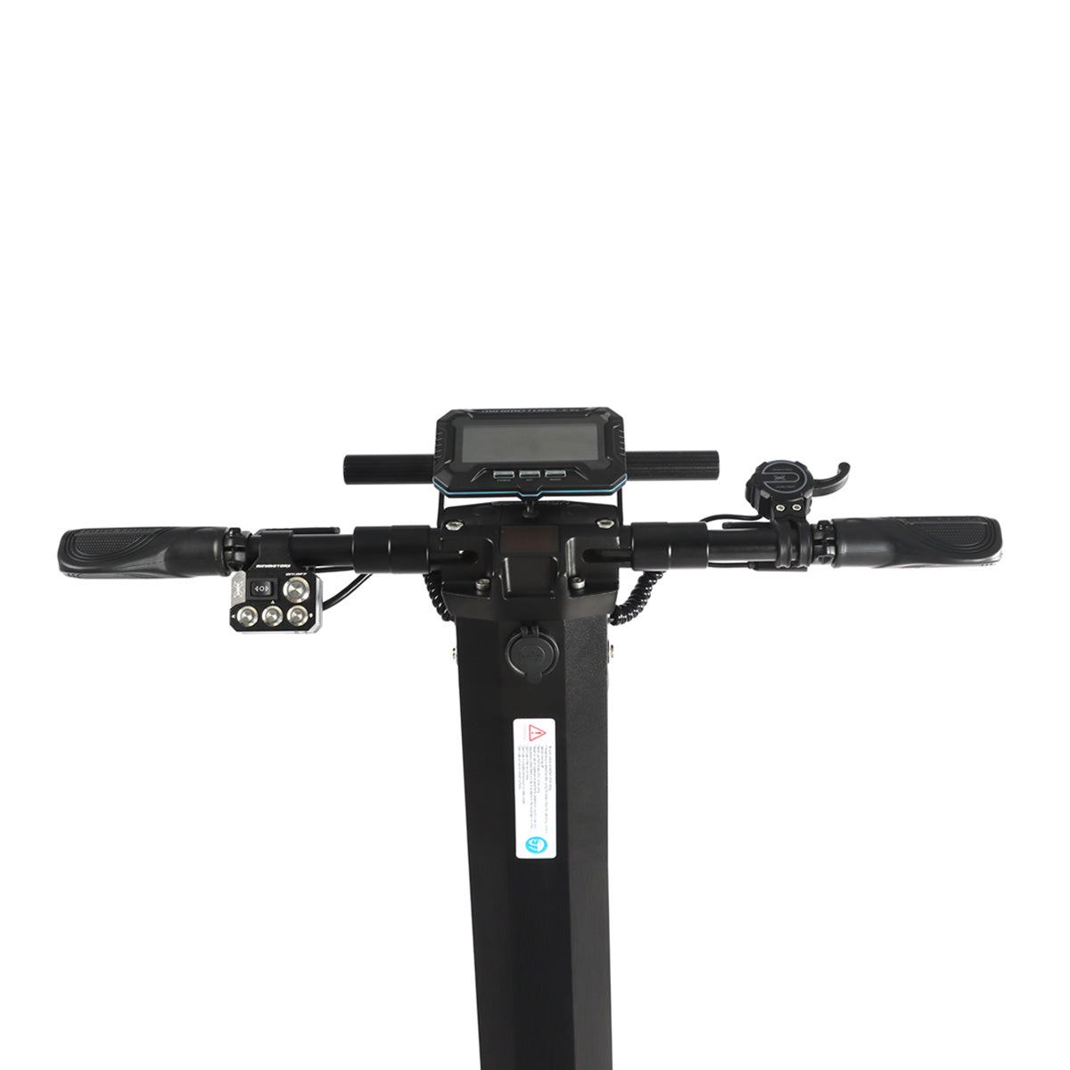 Dualtron X Limited electric scooter handlebars and display.