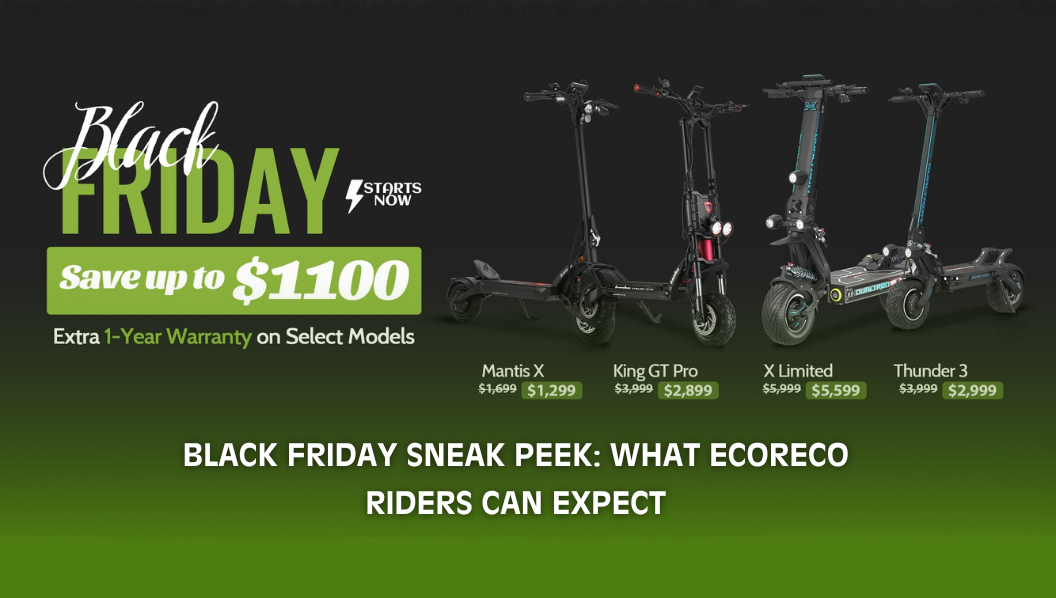 Black Friday Sneak Peek: What Ecoreco Riders Can Expect