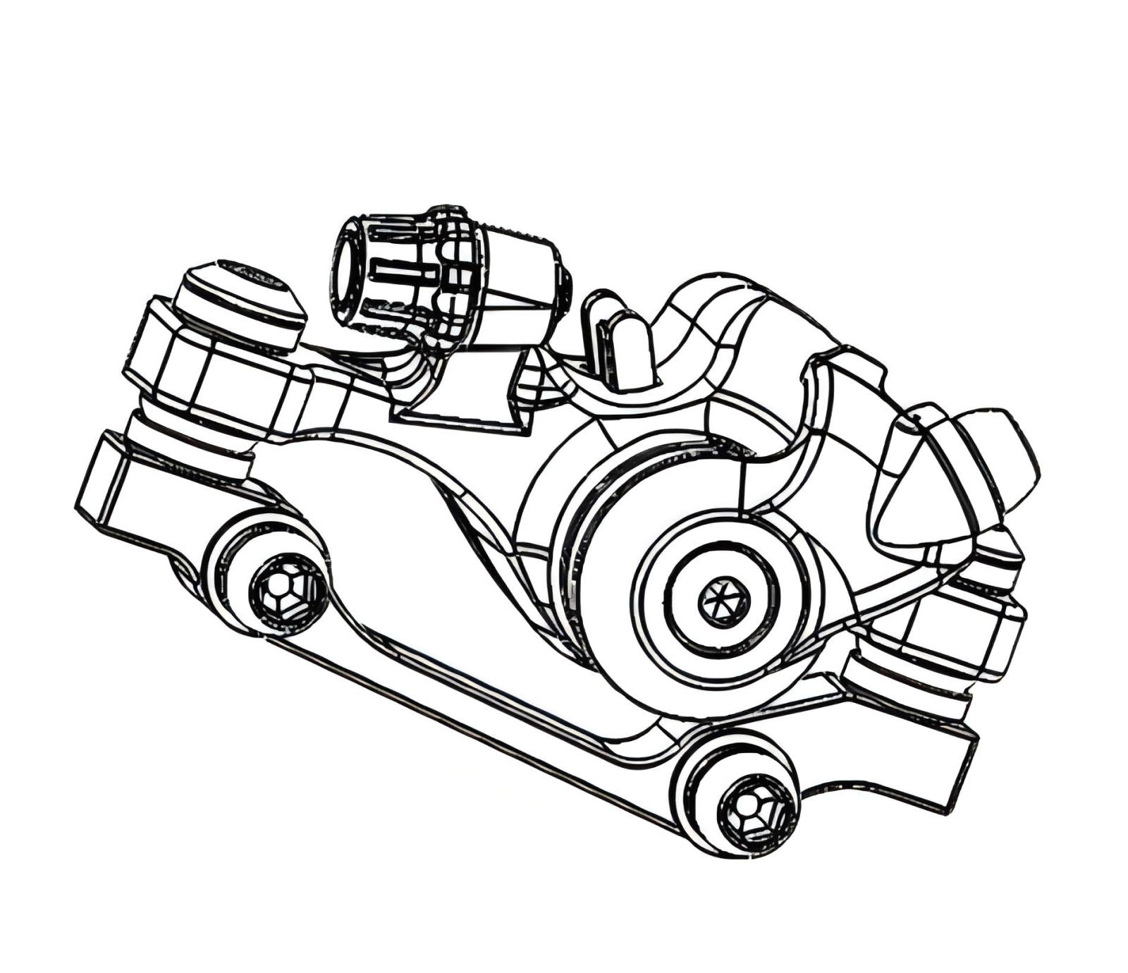 Dualtron Forever Brake Caliper illustration