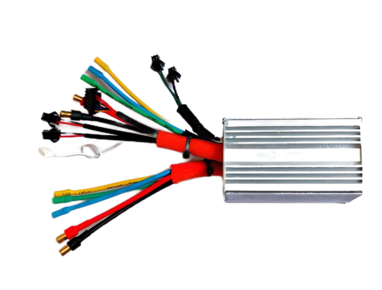 Dualtron Victor Series Controller with wiring cables and metal casing.
