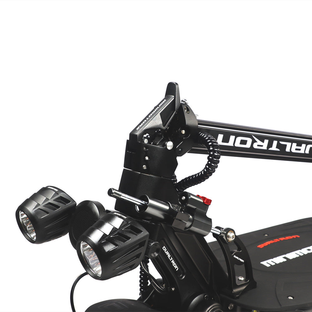 Dualtron Thunder 3 electric scooter with upgraded motors and IPX5 waterproof rating.