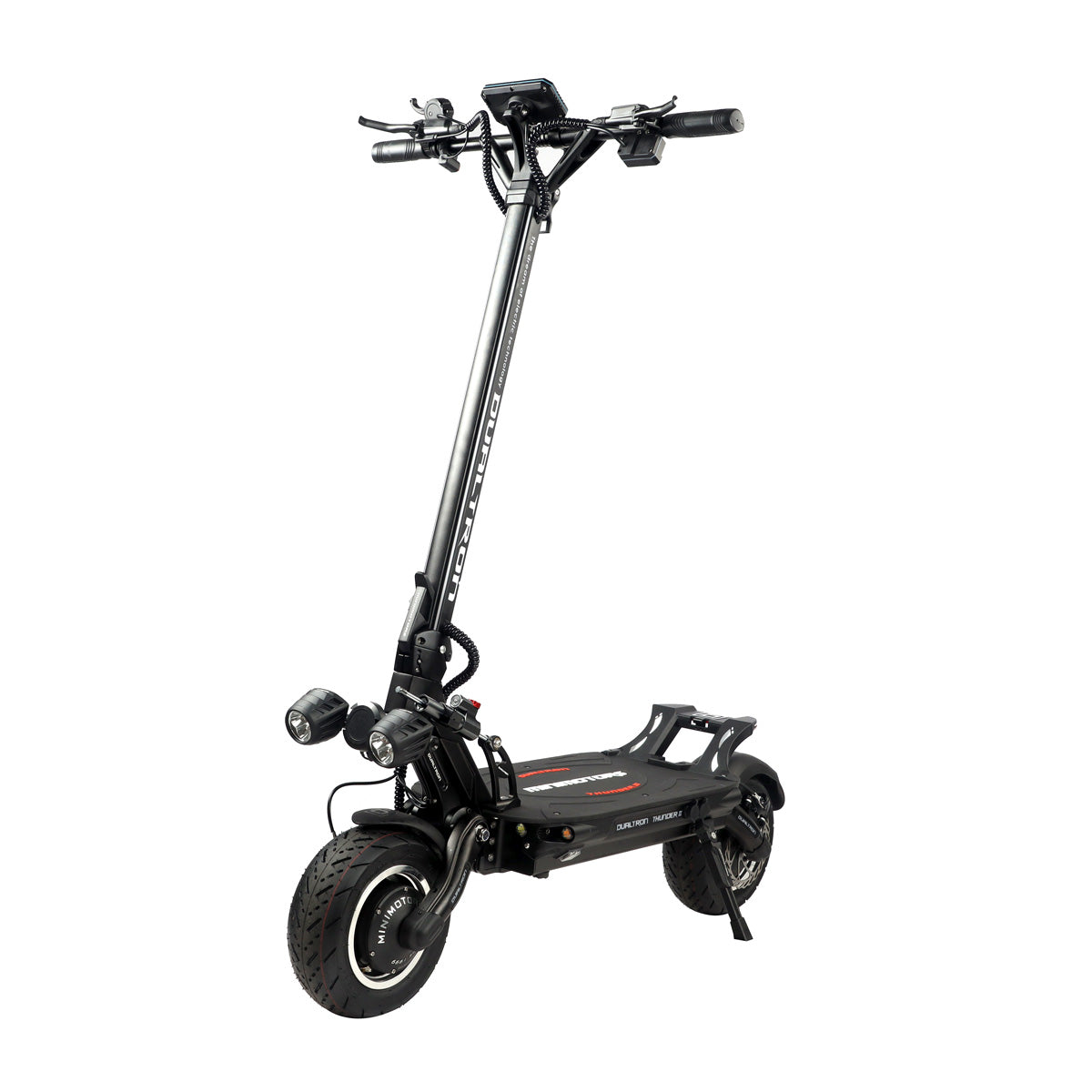Dualtron Thunder 3 electric scooter with IPX5 waterproof rating and upgraded features.